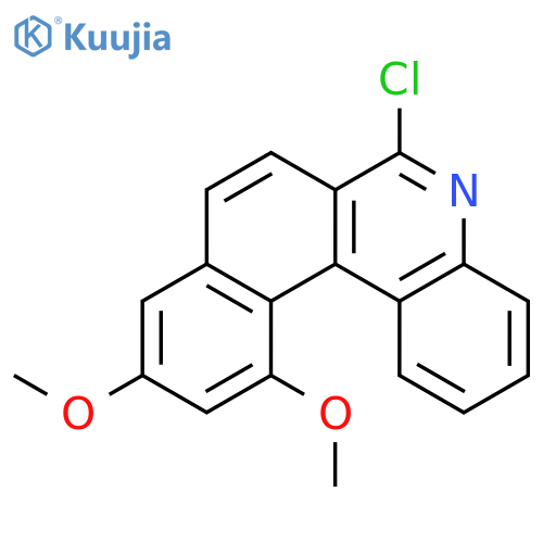 Benzo[k]phenanthridine, 6-chloro-10,12-dimethoxy- structure