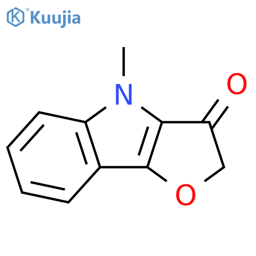 2,4-dihydro-4-methyl-3H-Furo[3,2-b]indol-3-one structure