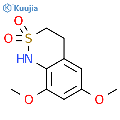 1H-2,1-Benzothiazine, 3,4-dihydro-6,8-dimethoxy-, 2,2-dioxide structure
