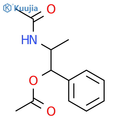 Acetamide, N-[2-(acetyloxy)-1-methyl-2-phenylethyl]- structure