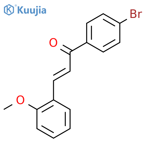 (E)-1-(4-bromophenyl)-3-(2-methoxyphenyl)prop-2-en-1-one structure