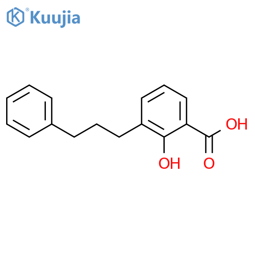 2-Hydroxy-3-(3-phenylpropyl)-benzoic Acid structure