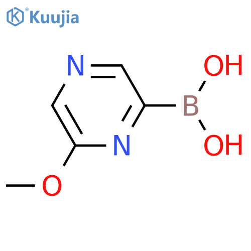 (6-methoxypyrazin-2-yl)boronic acid structure