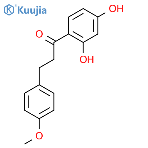 1-Propanone,1-(2,4-dihydroxyphenyl)-3-(4-methoxyphenyl)- structure