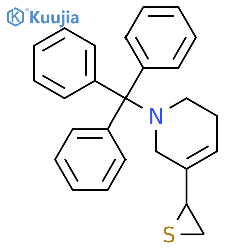 5-thiiranyl-N-trityl-1,2,3,6-tetrahydropyridine structure