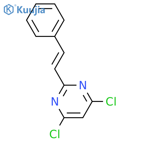 (E)-4,6-Dichloro-2-styrylpyrimidine structure