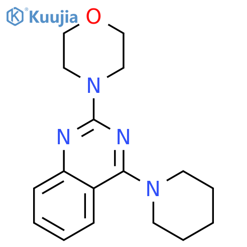 Quinazoline, 2-(4-morpholinyl)-4-(1-piperidinyl)- structure
