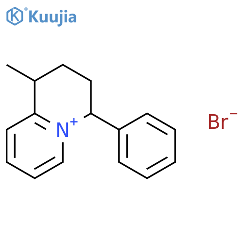 Quinolizinium, 1,2,3,4-tetrahydro-1-methyl-4-phenyl-, bromide structure