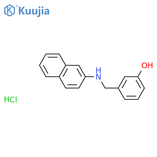 Phenol, 3-[(2-naphthalenylamino)methyl]-, hydrochloride structure