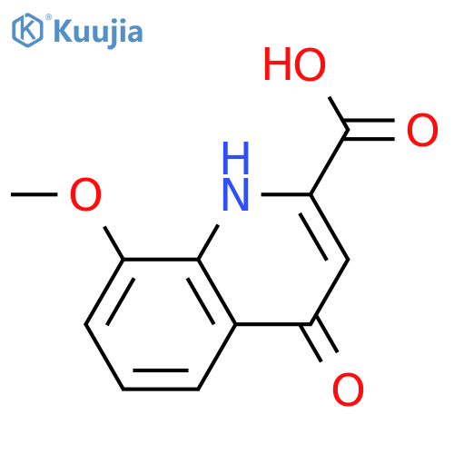 8-METHOXY-4-OXO-1,4-DIHYDRO-QUINOLINE-2-CARBOXYLIC ACID structure