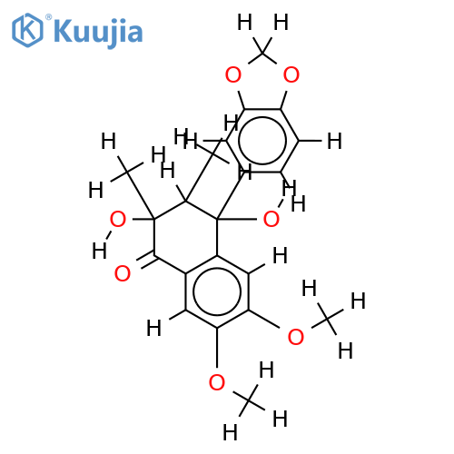 (8R,7'S,8'R)-7',8'-Dihydroxy-3,4-dimethoxy-3',4'-methylenedioxy-7-oxo-6.7',8.8'-neolignan structure