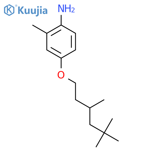Benzenamine, 2-methyl-4-[(3,5,5-trimethylhexyl)oxy]- structure