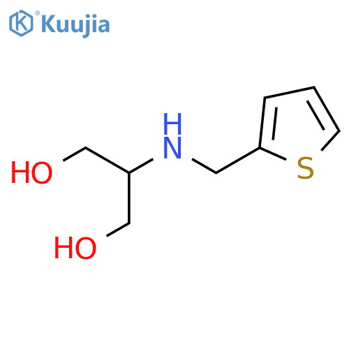 2-{(thiophen-2-yl)methylamino}propane-1,3-diol structure