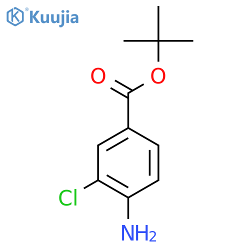 Tert-butyl 4-amino-3-chlorobenzoate structure