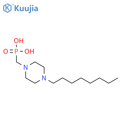 Phosphonic acid, [(4-octyl-1-piperazinyl)methyl]- structure