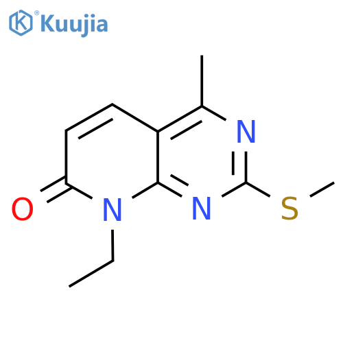 8-Ethyl-4-methyl-2-(methylthio)pyrido[2,3-d]pyrimidin-7(8H)-one structure