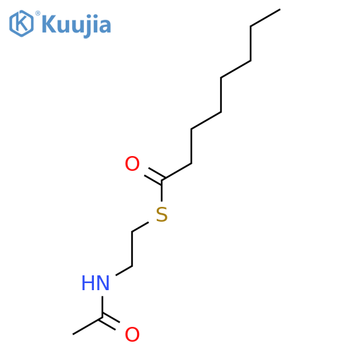 Octanethioic acid, S-[2-(acetylamino)ethyl] ester structure