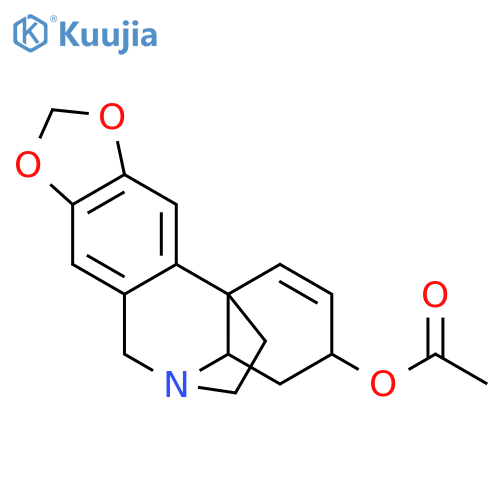 (3alpha)-1,2-didehydrocrinan-3-yl acetate structure