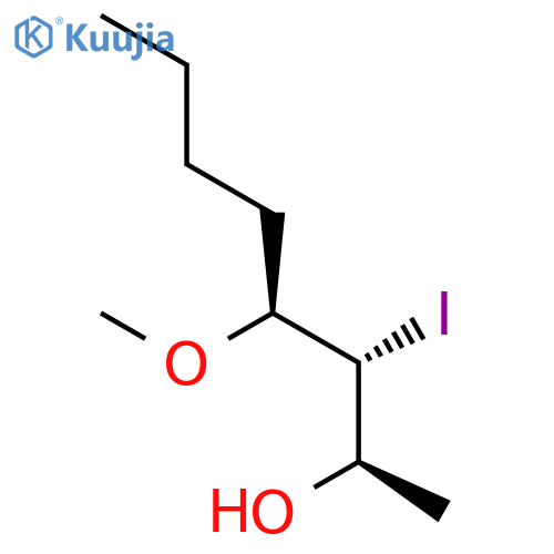 2-Octanol, 3-iodo-4-methoxy-, (2R*,3R*,4S*)- structure