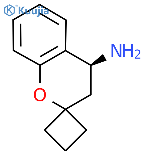 (4S)-3,4-dihydrospiro1-benzopyran-2,1'-cyclobutane-4-amine structure