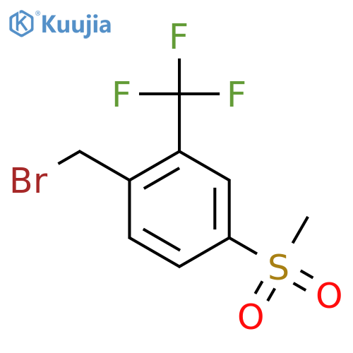1-(bromomethyl)-4-methanesulfonyl-2-(trifluoromethyl)benzene structure
