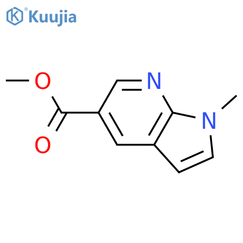 1H-Pyrrolo[2,3-b]pyridine-5-carboxylic acid, 1-methyl-, methyl ester structure