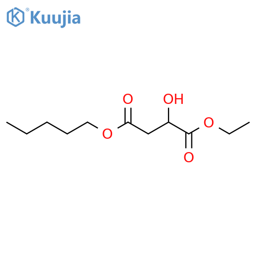 Butanedioic acid, hydroxy-, 1-ethyl 4-pentyl ester structure