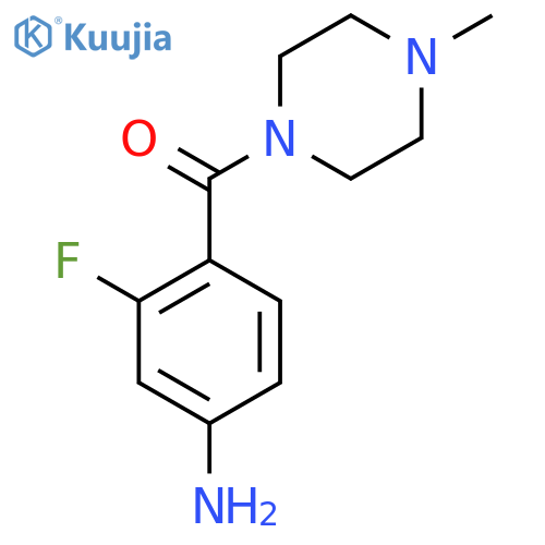 (4-amino-2-fluorophenyl)(4-methyl-1-piperazinyl)-Methanone structure