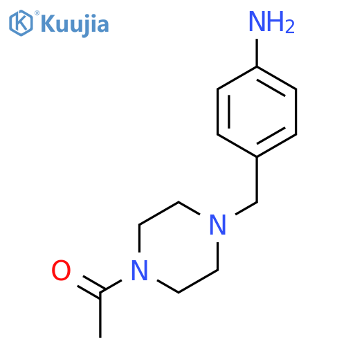 1-{4-[(4-aminophenyl)methyl]piperazin-1-yl}ethan-1-one structure