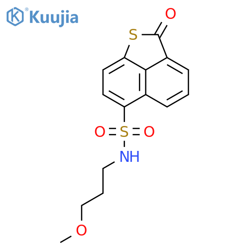 N-(3-methoxypropyl)-3-oxo-2-thiatricyclo6.3.1.0^{4,12}dodeca-1(11),4,6,8(12),9-pentaene-9-sulfonamide structure