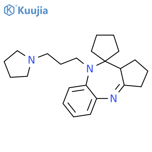 Spiro[benzo[b]cyclopenta[e][1,4]diazepine-10(1H),1'-cyclopentane],2,3,9,10a-tetrahydro-9-[3-(1-pyrrolidinyl)propyl]- structure