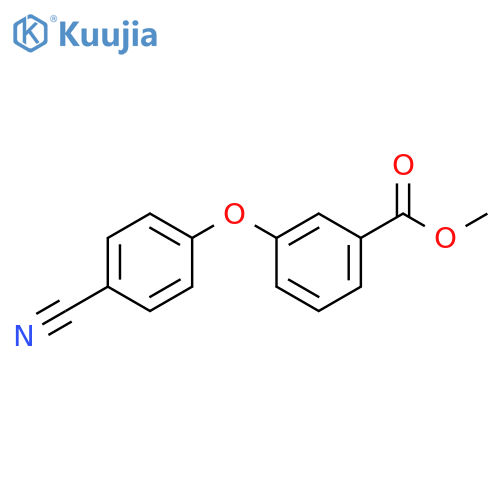 Methyl 3-(4-cyanophenoxy)benzoate structure