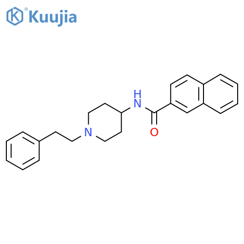 N-(1-phenethylpiperidin-4-yl)-2-naphthamide structure