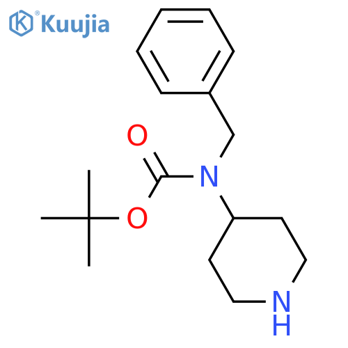 tert-Butyl benzyl(piperidin-4-yl)carbamate structure