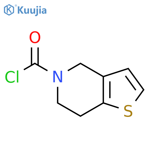 4H,5H,6H,7H-thieno3,2-cpyridine-5-carbonyl chloride structure