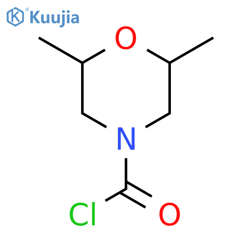 2,6-Dimethylmorpholine-4-carbonyl chloride structure