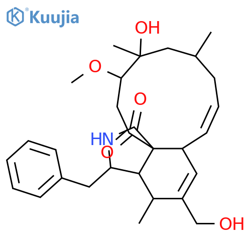 18-Hydroxy-16,18-dimethyl-10-phenyl[11]cytochalasa-6,13,19-triene-1,21-dione; 19,20-Dihydro, 19β-methoxy, 12-hydroxy structure