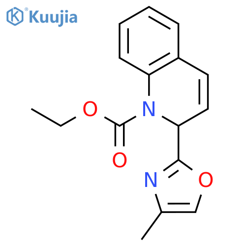 1(2H)-Quinolinecarboxylic acid, 2-(4-methyl-2-oxazolyl)-, ethyl ester structure