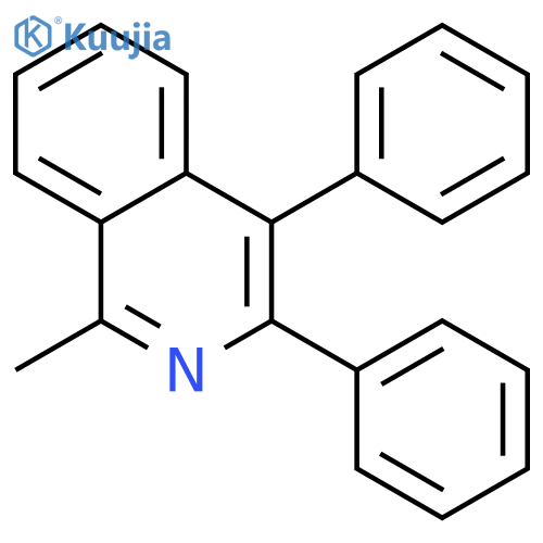 Isoquinoline, 1-methyl-3,4-diphenyl- structure