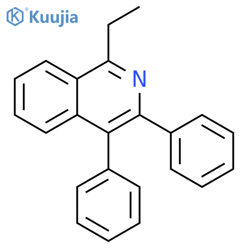 Isoquinoline, 1-ethyl-3,4-diphenyl- structure