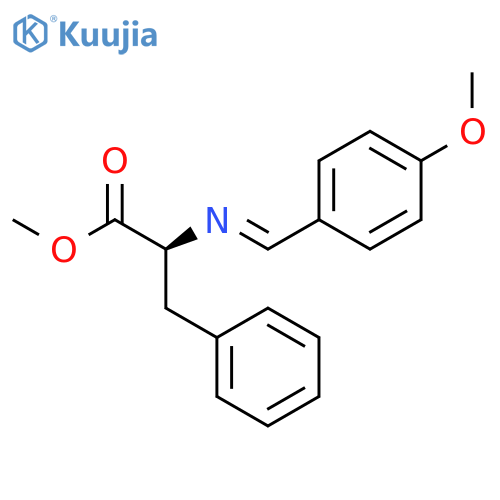Phenylalanine, N-[(4-methoxyphenyl)methylene]-, methyl ester structure