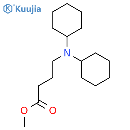 Butanoic acid,4-(dicyclohexylamino)-, methyl ester structure
