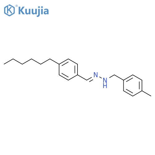 (1E)-1-(4-hexylbenzylidene)-2-(4-methylbenzyl)hydrazine structure
