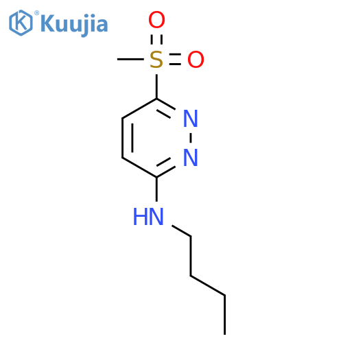 N-butyl-6-methylsulfonyl-pyridazin-3-amine structure