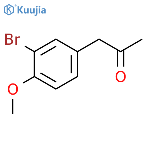 (3-Bromo-4-methoxyphenyl)acetone structure