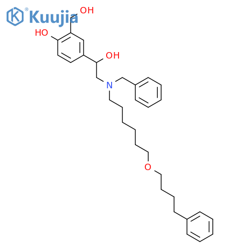1,3-Benzenedimethanol,4-hydroxy-a1-6-(4-phenylbutoxy)hexyl(phenylmethyl)aminomethyl- structure