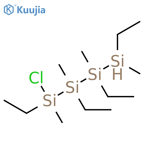 Tetrasilane, 1-chloro-1,2,3,4-tetraethyl-1,2,3,4-tetramethyl- structure