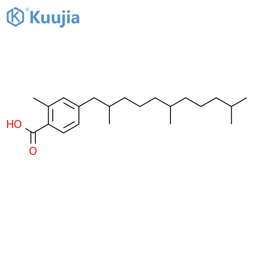 Benzoic acid, 2-methyl-4-(2,6,10-trimethylundecyl)- structure