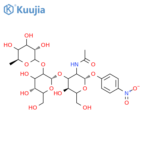 p-Nitrophenyl 2-Acetamido-2-deoxy-3-O-2-O-α-L-fucopyranosyl)-β-D-galactopyranosyl-β-D-glucopyranoside structure