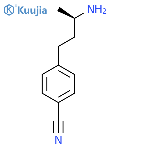 4-(3R)-3-aminobutylbenzonitrile structure